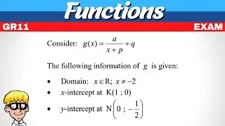 Functions Grade 11 Exam Questions