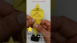 Origami oscar award