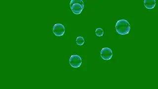 center soap bubbles falling animation green screen hd no copyright video footage