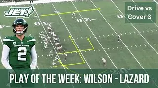 PLAJ Play of the week! 🎥 Zach Wilson’s Strike to Allen Lazard 👀🎯 | X’s & O’s