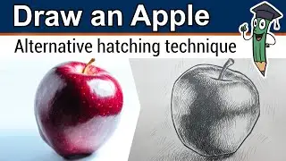 APPLE DRAWING 🍎 Still Life Exercise with Alternative Hatching Technique