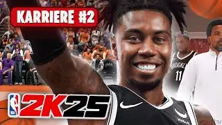 🏀 SIDNEY bei den BROOKLYN NETS!! 😍 ERSTES GAME in der NBA 😱 | NBA2k25 Karriere (Teil 2)