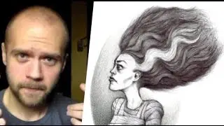 Drawing Of The Bride Of Frankenstein