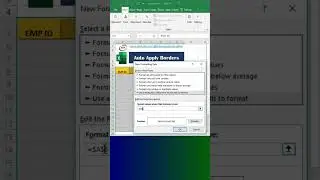 How to add borders automatically to cells in excel | Auto apply border in Excel 