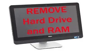 Dell XPS ONE 27 All-In-One Disassembly - How to remove Hard Drive and RAM
