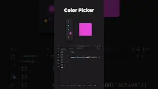 Build Color Picker design Animation with Just HTML CSS & JavaScript! 🎨🔥 #coding #shorts #viralshorts