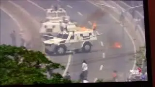 heavy protest in venezuela