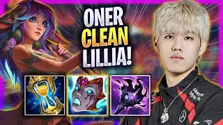 ONER IS SUPER CLEAN WITH LILLIA! - T1 Oner Plays Lillia JUNGLE vs Jax! | Season 2024