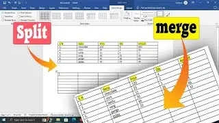 How to merge two separate tables in MS Word