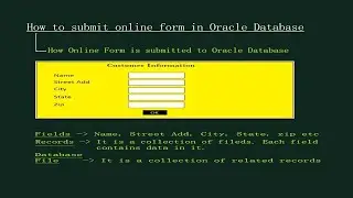 How to submit online form in oracle database| how do Oracle Forms work