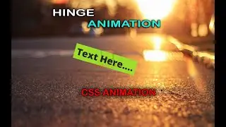 HINGE Animation Using HTML & CSS || Q Tech Info