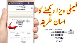 how to check my family visit visa Request online