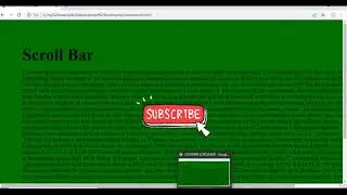 Scrollbar using Html CSS | Html and CSS frontend developer |