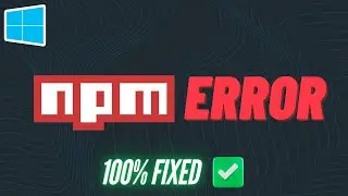 NodeJS Installed But NPM not Found - FIXED - NPM Error(2025)