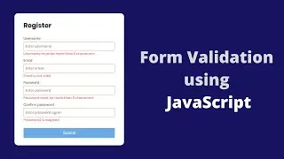 Form Validation in JavaScript | webIQ