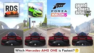 Mercedes AMG ONE Top Speed in Real Driving School, Car Parking Driving, Forza Horizon 5 & GTA 5