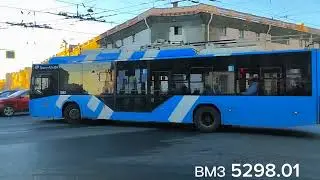 Как троллейбусы объезжают ДТП