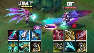 CRIT XAYAH vs LETHALITY XAYAH FULL BUILD FIGHTS! Best Pentakills!