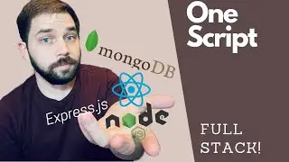 Single Command Full MERN Stack (MongoDB + ExpressJS + NodeJS + React)