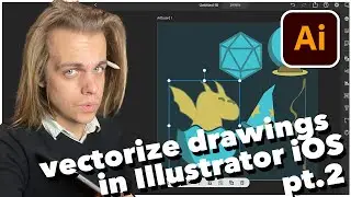 Illustrator iOS Vectorizing Procreate Drawings Pt 2