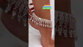 New designer heavyweight silver dulhan Payal, with 70% discount on instant first order#shotrs#payal