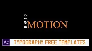 Top 10 Best Typography Templates for After Effects | Free Download