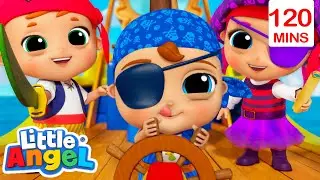 Baby John's Pirate Adventure 🧭 Little Angel - Nursery Rhymes and Kids Songs | After School Club