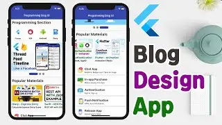 Flutter - Blog Design App