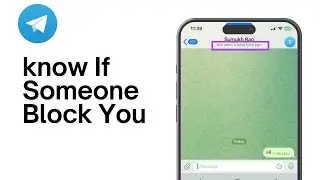 How to know If Someone Block You on Telegram
