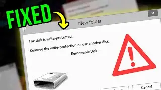 How to Fix “The Disk Write is Protected Pen Drive USB” Error | EASY METHOD - 100% Works in 2024