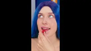 HAH😅 Crazy Makeup with Colorful CANDY