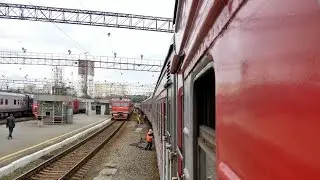 РЖД, Екатеринбург-Пасс. СВРД прибытие поезда Транссиб/Transsib