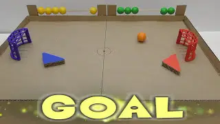 How to make a hockey with the ball with magnets Desktop Game from Cardboard