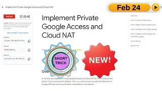 Implement Private Google Access and Cloud NAT || 