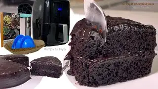 Moist CHOCOLATE FUDGE Cake on AIR FRYER | Choco Fudge /Ganache Recipe | Ramjoy Air Fryer Unboxing