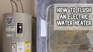 How to flush an electric water heater DIY video #waterheater #electricwaterheater