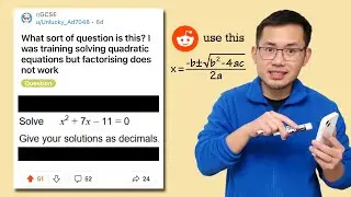 What sort of question is this? I was solving quadratic but factoring does not work. Reddit r/GCSE