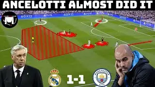 Tactical Analysis : Real Madrid 1-1 Man City | How Ancelotti Shut Down The City Build Up|