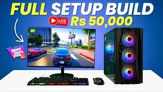 Rs 50,000 Full Setup🔥Gaming PC Build in 2024