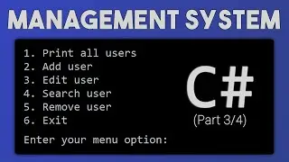 How to make a Management System in C# - Part 3/4 (edit person, refactoring)