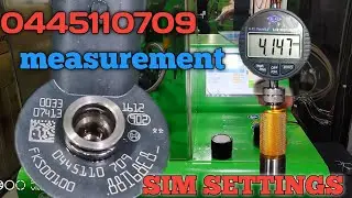 BOSCH CRI 2-16 injector air gap measurement ! 0445110709 injector repair ! INJECTOR shim settings