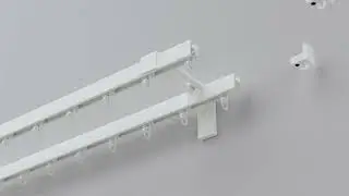 How to install IKEA VIDGA rail: Two track set