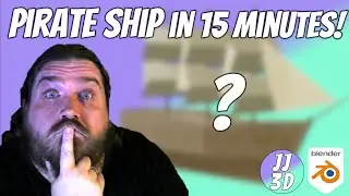 Speed modeling a Pirate Ship in 15 minutes in Blender