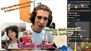 xQc Does Old 'Welcome to the Jungle' to Creator of xqcL Emotes (45 month subbers)