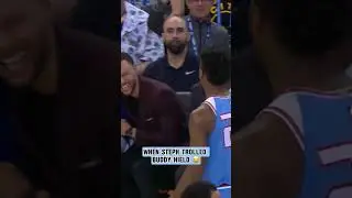 Buddy stepped out of bounds in front of the Warriors’ bench 💀