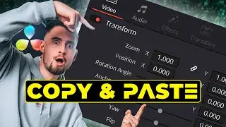 HOW TO Copy & Paste Clip Attributes to edit faster | Davinci Resolve 18 Tutorial