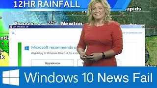 Weather Reporter Can't Stop Laughing At Microsoft Windows 10 Update