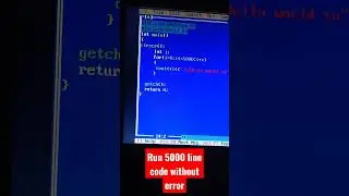 Run 5000  lines of C++ Code without error 😎
