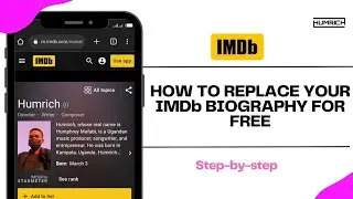 How To Replace or Change Your IMDb Biography For Free!!!