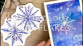 How To Paint Watercolour Snowflakes